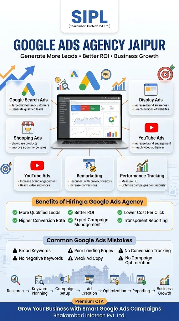 Google ads agency jaipur infography image